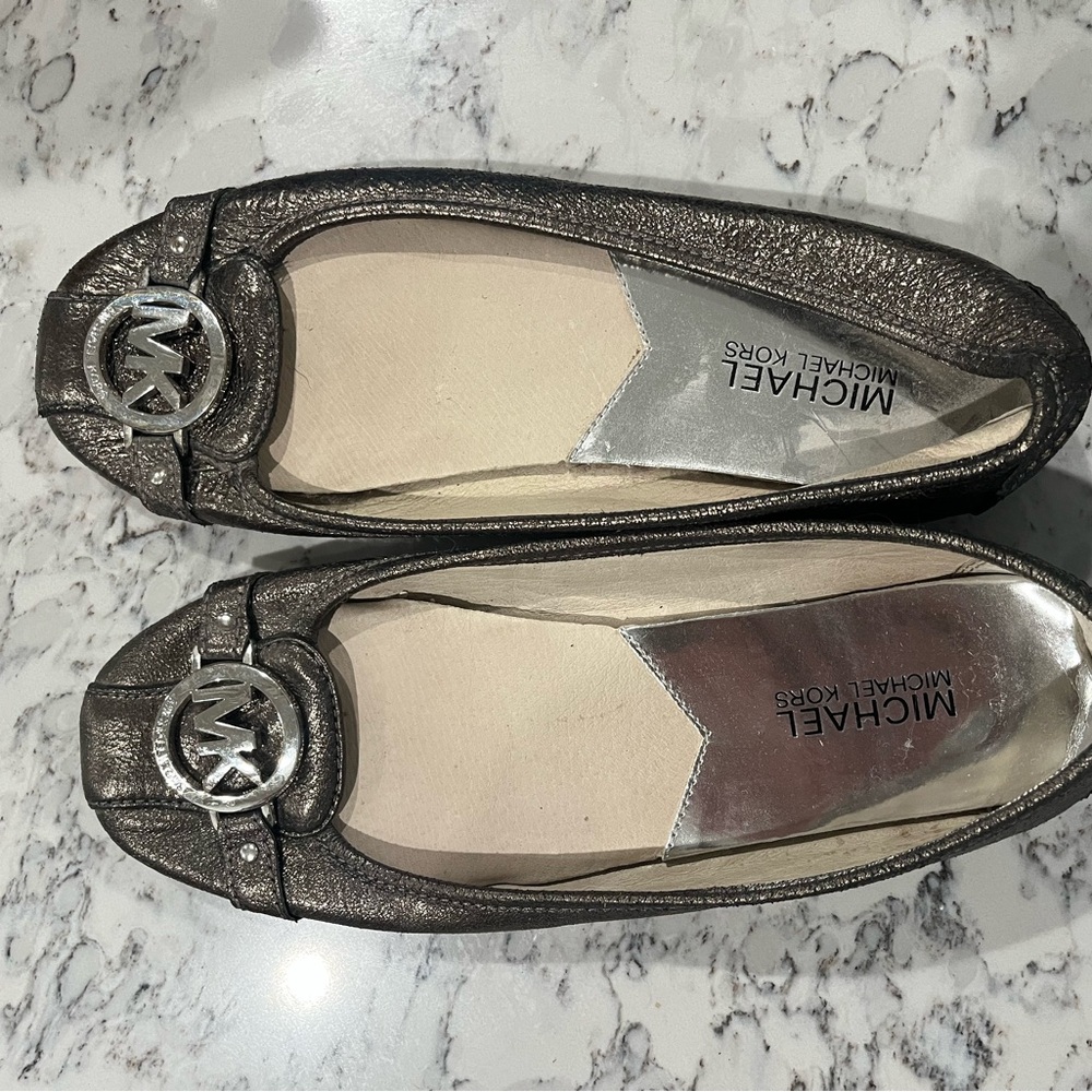 Michael Kors 2000’s Shimmering Silver Loafers